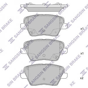 Колодки тормозные задние