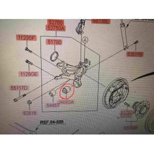Сайлентблок кулака поворотого заднего (взамен плавающего)